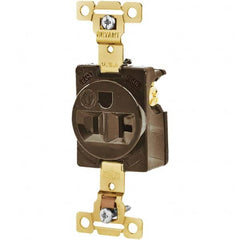 Bryant Electric - Straight Blade Receptacles Receptacle Type: Single Receptacle Grade: Industrial - USA Tool & Supply