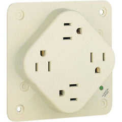 Bryant Electric - Straight Blade Receptacles Receptacle Type: Fourplex Receptacle Grade: Hospital - USA Tool & Supply