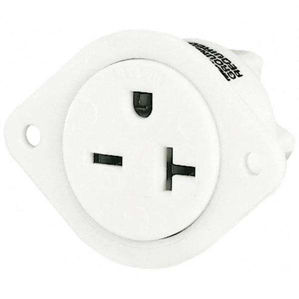 Bryant Electric - Straight Blade Receptacles Receptacle Type: Flanged Receptacle Grade: Industrial - USA Tool & Supply