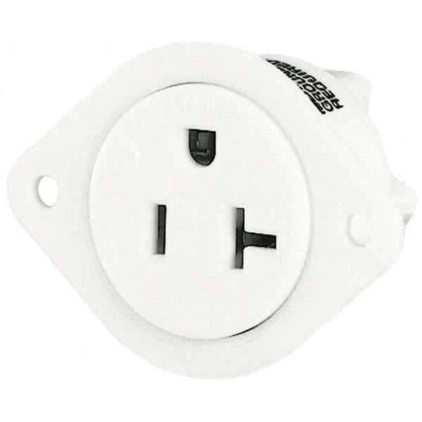 Bryant Electric - Straight Blade Receptacles Receptacle Type: Flanged Receptacle Grade: Industrial - USA Tool & Supply