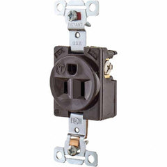 Bryant Electric - Straight Blade Receptacles Receptacle Type: Single Receptacle Grade: Industrial - USA Tool & Supply