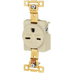 Bryant Electric - Straight Blade Receptacles Receptacle Type: Single Receptacle Grade: Industrial - USA Tool & Supply