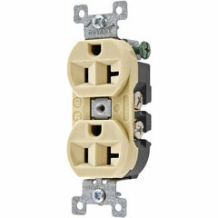 Bryant Electric - Straight Blade Receptacles Receptacle Type: Duplex Receptacle Grade: Specification - USA Tool & Supply