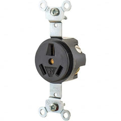 Bryant Electric - Straight Blade Receptacles Receptacle Type: Single Receptacle Grade: Industrial - USA Tool & Supply