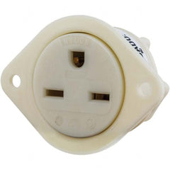 Bryant Electric - Straight Blade Receptacles Receptacle Type: Flanged Receptacle Grade: Industrial - USA Tool & Supply