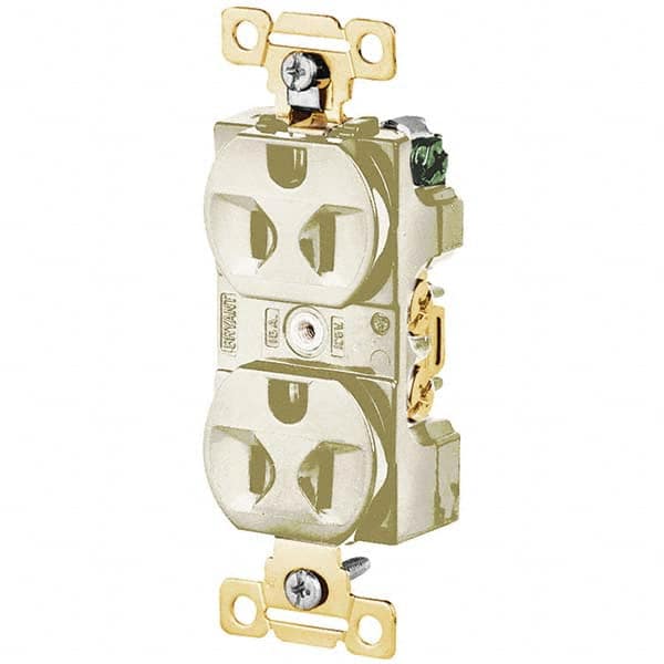 Bryant Electric - Straight Blade Receptacles Receptacle Type: Duplex Receptacle Grade: Industrial - USA Tool & Supply
