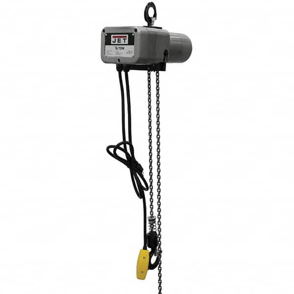 Jet - Electric Hoists Type: Electric Hoist Load Capacity (Ton): 1/8 - USA Tool & Supply