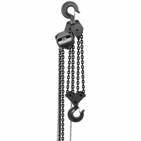 Jet - 20,000 Lb Capacity, 50' Lift Height, Manual Chain Hoist - USA Tool & Supply