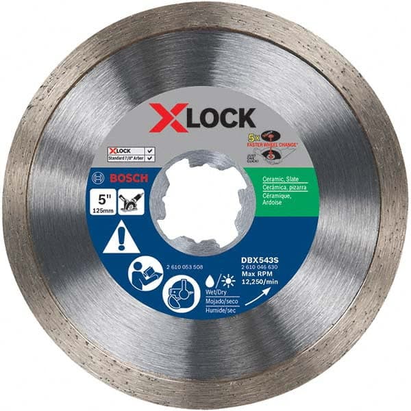 Bosch - Wet & Dry-Cut Saw Blades Blade Diameter (Inch): 5 Blade Material: Diamond-Tipped - USA Tool & Supply