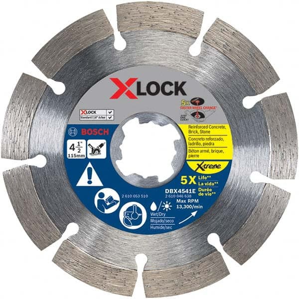 Bosch - Wet & Dry-Cut Saw Blades Blade Diameter (Inch): 4-1/2 Blade Material: Diamond-Tipped - USA Tool & Supply