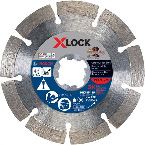 Bosch - Wet & Dry-Cut Saw Blades Blade Diameter (Inch): 4-1/2 Blade Material: Diamond-Tipped - USA Tool & Supply