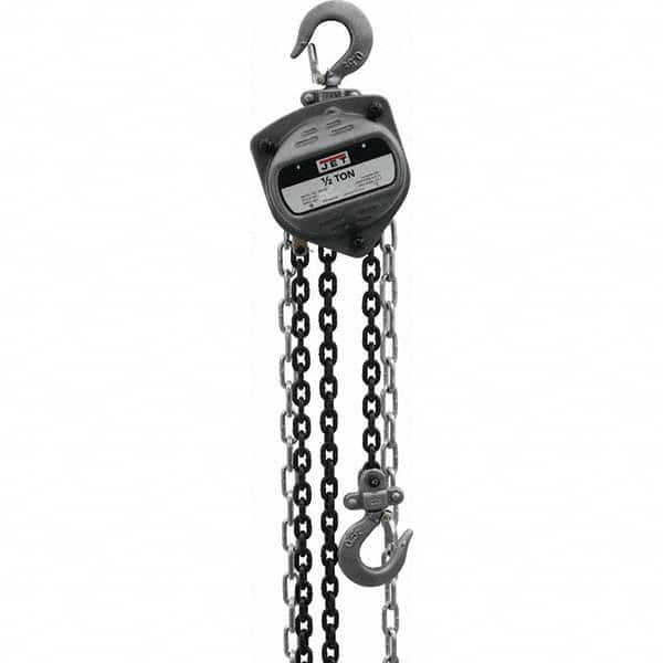 Jet - 1,000 Lb Capacity, 40' Lift Height, Manual Chain Hoist - USA Tool & Supply