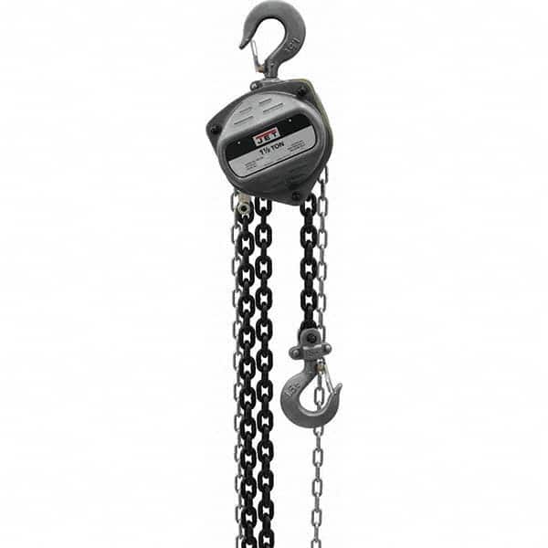 Jet - 2,000 Lb Capacity, 50' Lift Height, Manual Chain Hoist - USA Tool & Supply