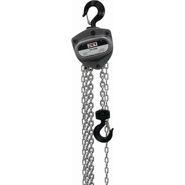 Jet - 3,000 Lb Capacity, 60' Lift Height, Manual Chain Hoist - USA Tool & Supply