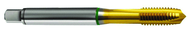 M8x1.25 6H Mod -Flute Cobalt Green Ring Spiral Point Plug Tap-TiN - USA Tool & Supply