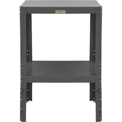 Durham - Stationary Work Benches, Tables Type: Machine Work Table Top Material: 16 Gauge Steel - USA Tool & Supply