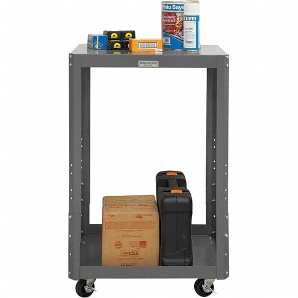 Durham - Stationary Work Benches, Tables Type: Machine Work Table Top Material: 16 Gauge Steel - USA Tool & Supply