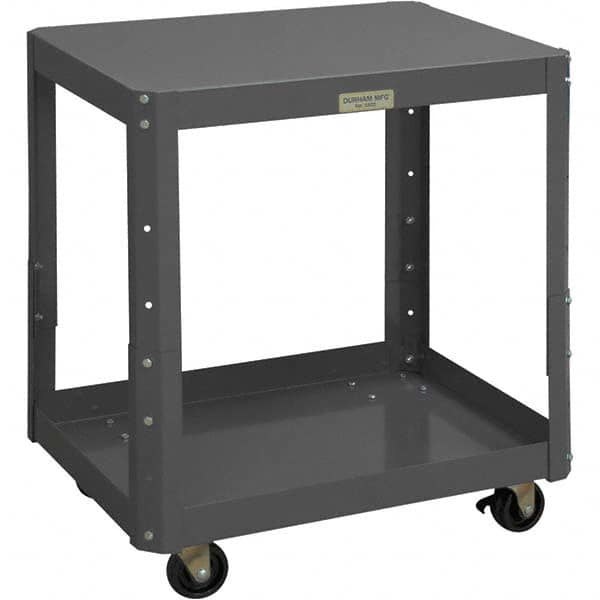 Durham - Stationary Work Benches, Tables Type: Machine Work Table Top Material: 16 Gauge Steel - USA Tool & Supply