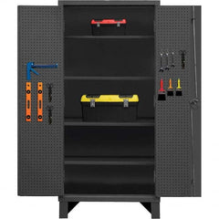 Durham - 4 Shelf Pegboard Storage Cabinet - USA Tool & Supply