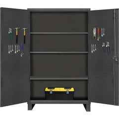 Durham - 3 Shelf Pegboard Storage Cabinet - USA Tool & Supply