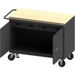 Durham - Mobile Work Benches Type: Cabinet Bench Length: 54-1/8 (Inch) - USA Tool & Supply