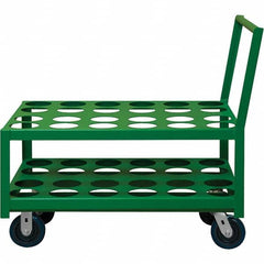 Durham - 1,400 Lb Capacity, 24-1/4" Wide x 39" Long x 37-1/2" High Medical Cylinder Cart - USA Tool & Supply