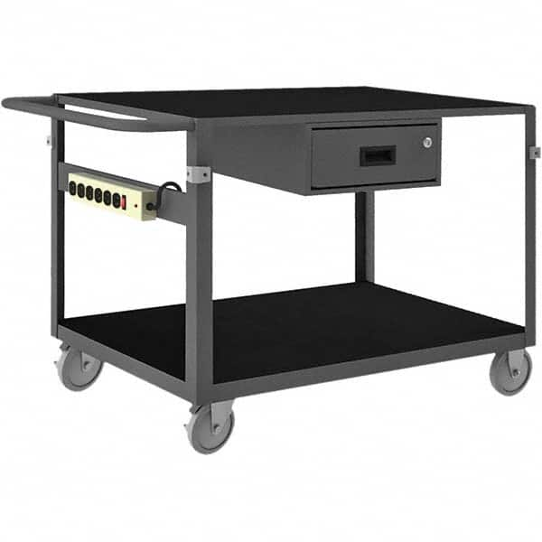 Durham - 1,000 Lb Capacity, 25-1/8" Wide x 42-11/16" Long x 34" High Instrument Cart - USA Tool & Supply