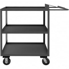 Durham - 3,000 Lb Capacity, 24-1/4" Wide x 75-1/4" Long x 51-1/16" High Order Picking Cart - USA Tool & Supply