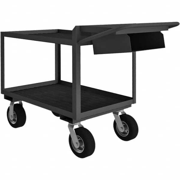 Durham - 1,200 Lb Capacity, 24-1/4" Wide x 64-3/8" Long x 38" High Mobile Cart - USA Tool & Supply