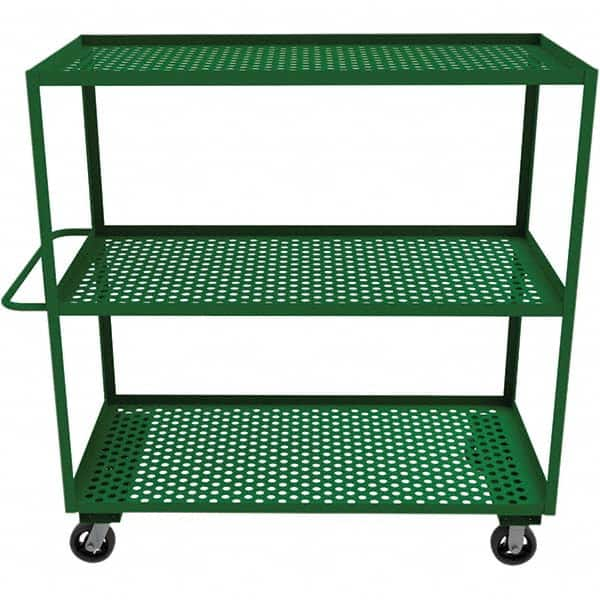 Durham - 1,200 Lb Capacity, 30-1/4" Wide x 66-1/4" Long x 63" High Mobile Cart - USA Tool & Supply