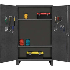 Durham - 2 Shelf Pegboard Storage Cabinet - USA Tool & Supply