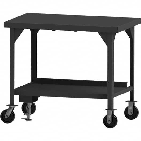 Durham - Mobile Work Benches Type: Heavy-Duty Workbench Length: 84 (Inch) - USA Tool & Supply