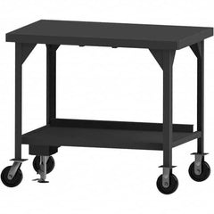 Durham - Mobile Work Benches Type: Heavy-Duty Workbench Length: 84 (Inch) - USA Tool & Supply
