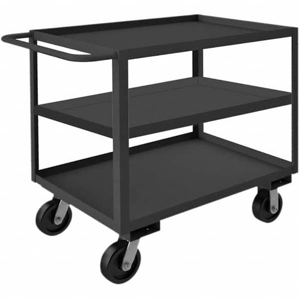 Durham - 1,200 Lb Capacity, 24-1/4" Wide x 42-1/4" Long x 48" High Heavy Duty Service Cart - USA Tool & Supply