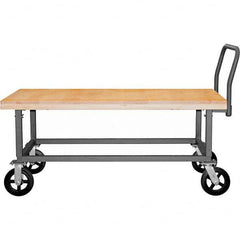 Durham - 1,800 Lb Capacity Work Height Platform Truck - USA Tool & Supply