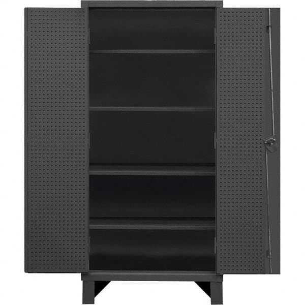 Durham - 4 Shelf Pegboard Storage Cabinet - USA Tool & Supply