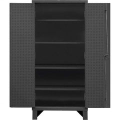 Durham - 4 Shelf Pegboard Storage Cabinet - USA Tool & Supply