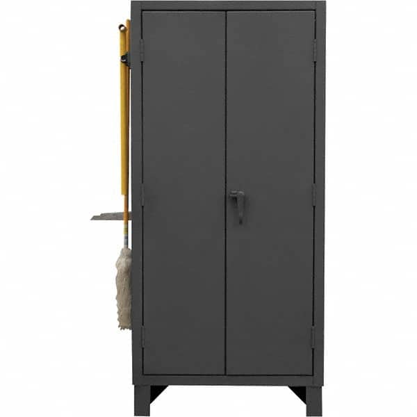 Durham - 3 Shelf Pegboard Storage Cabinet - USA Tool & Supply