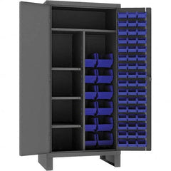 Durham - 2 Shelf Bin Storage Cabinet - USA Tool & Supply