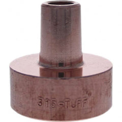 Tuffaloy - Spot Welder Tips For Use With: 5RW Electrode Holder Type: Backup Electrode Round Face - USA Tool & Supply