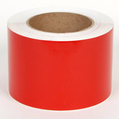 Cobra Systems - Labels, Ribbons & Tapes; Type: Vinyl Tape ; Color: Red ; For Use With: VNM8 ; Width (Inch): 8 ; Length (Feet): 984 ; Material: Vinyl - Exact Industrial Supply