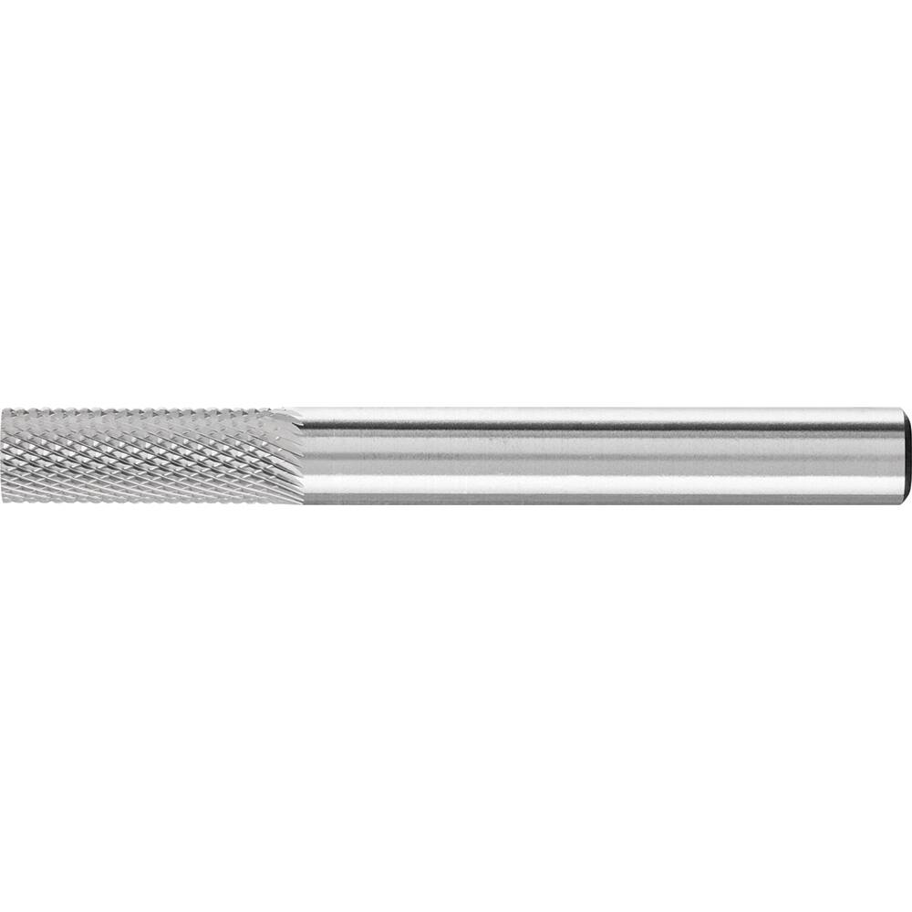 PFERD - SA-1, 1/4" Cut Diam, 1/4" Shank Diam, Carbide Diamond Pattern Cylinder Burr - Exact Industrial Supply