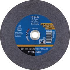 PFERD - Cutoff Wheels; Tool Compatibility: Chop Saw ; Wheel Diameter (Inch): 12 ; Wheel Thickness (Inch): 3/32 ; Abrasive Material: Aluminum Oxide ; Maximum RPM: 5100.000 ; Grit: 36 - Exact Industrial Supply