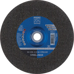 PFERD - Depressed-Center Wheels; Hole Size (Inch): 7/8 ; Connector Type: Arbor ; Wheel Type Number: Type 1 ; Abrasive Material: Aluminum Oxide ; Maximum RPM: 6600.000 ; Bond Type: Resinoid - Exact Industrial Supply