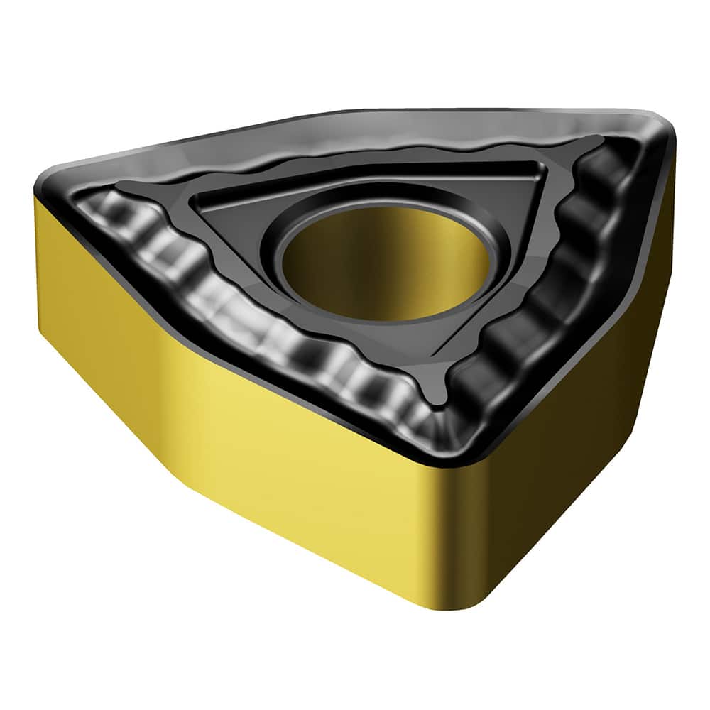WNMG332-QM 4425 Carbide Turning Insert Al2O3/TiN/TiCN Finish, Neutral, 3/8″ Inscribed Circle, 0.0313″ Corner Radius, 3/16″ Thick, 80° Triangle