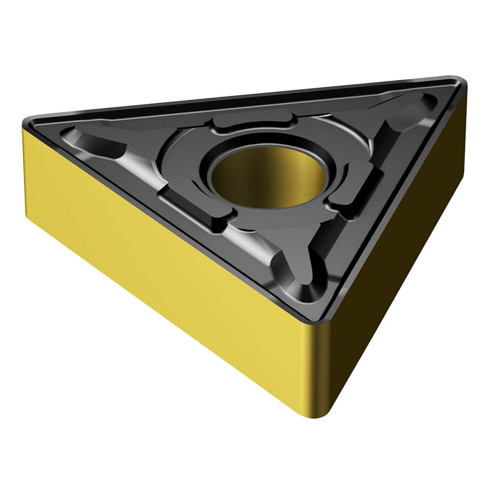 Turning Insert:  TNMG 33 09 24-PR 4415,  Solid Carbide TiCN, Al2O3 & TiN Finish,  Neutral,  0.0938″ Corner Radius,  N/A Triangle,  Series  TNMG-PR