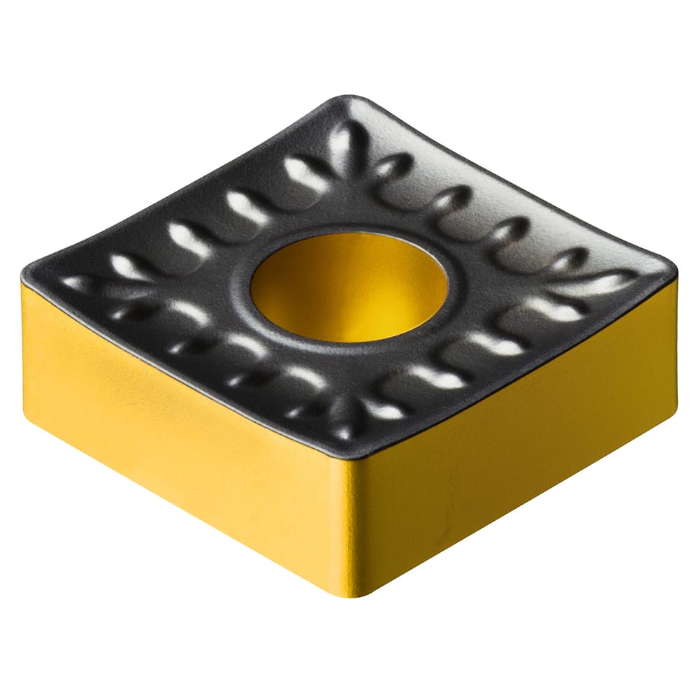 SNMM546-QR 4425 Carbide Turning Insert Al2O3/TiN/TiCN Finish, Neutral, 5/8″ Inscribed Circle, 0.0938″ Corner Radius, 1/4″ Thick, Triangle