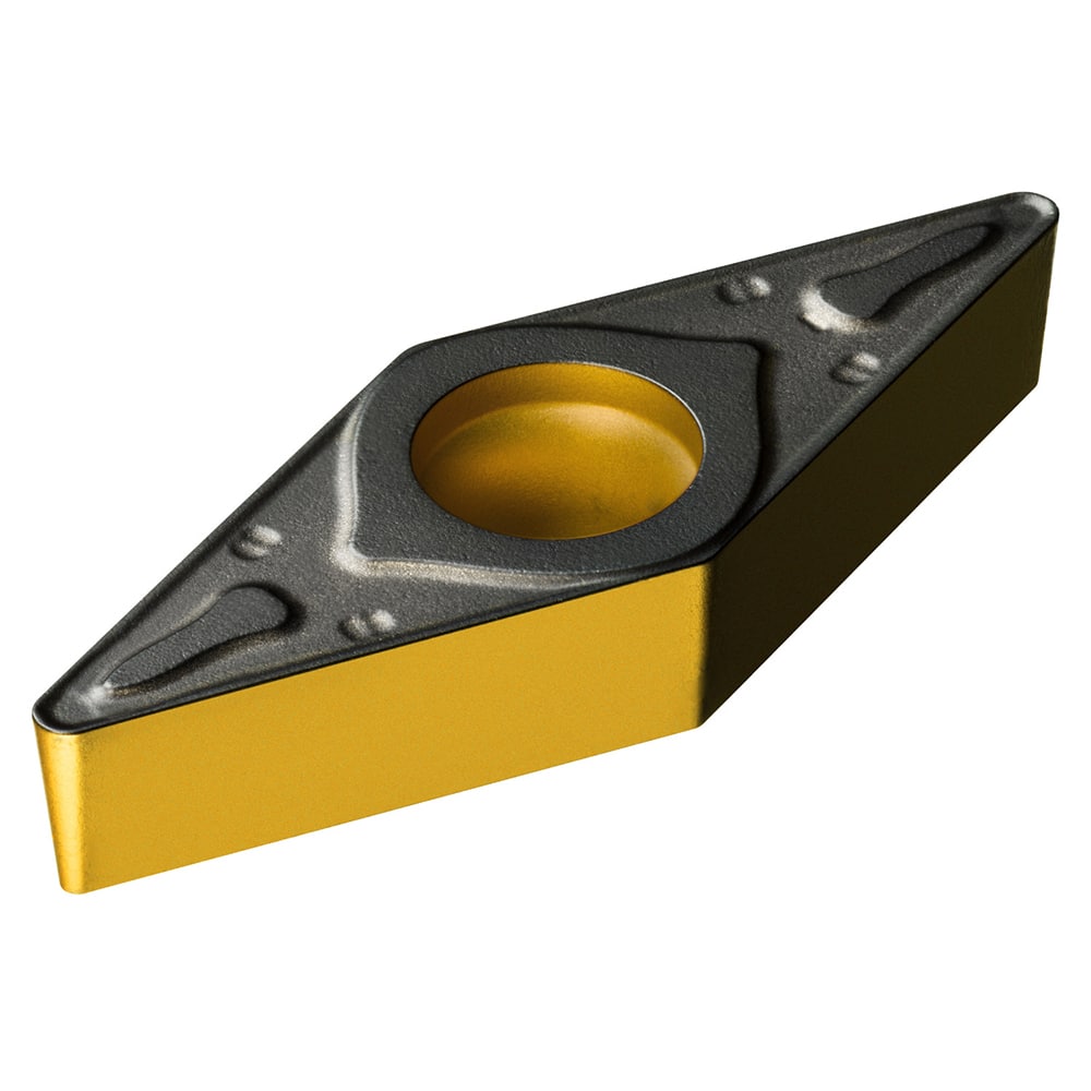 VBMT332-PR 4425 Carbide Turning Insert Al2O3/TiN/TiCN Finish, Neutral, 3/8″ Inscribed Circle, 0.0313″ Corner Radius, 3/16″ Thick, 35° Round