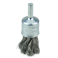 1/2″ Knot Wire End Brush, .0104″ Stainless Steel Fill - USA Tool & Supply