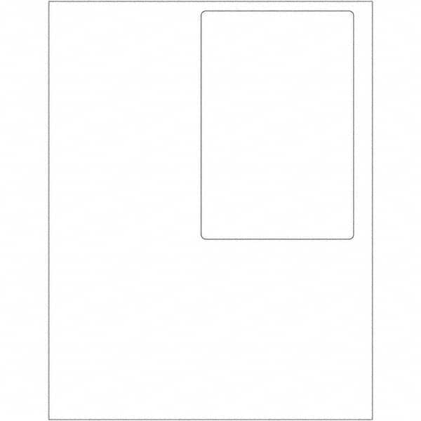 Tape Logic - Pack of (100) 4" x 6" White Paper Laser Labels - USA Tool & Supply